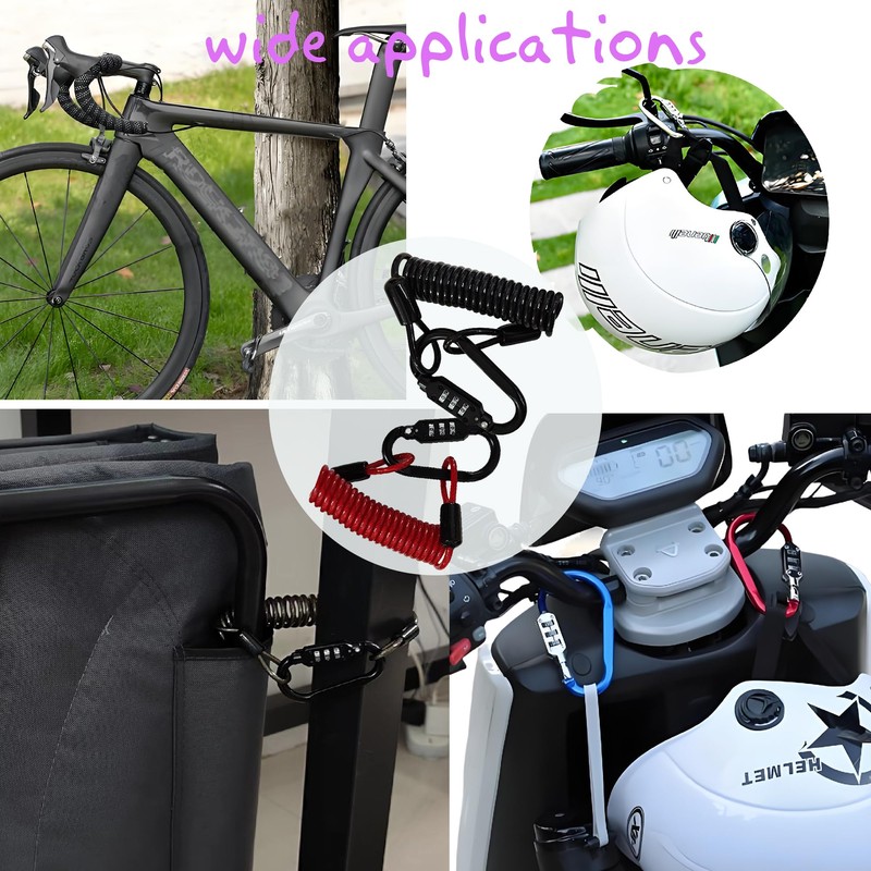 MyyYiTar 59in(1.5M) Spring Wire Cable with Loops 4mm Thickness Rubber