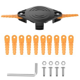 RISELION Weed Eater Bladed Head Compatible with Black and Decker String Trimmer, Replacement Blade, Suitable for Models GH900/912, LST220/201/300, MTC220, MTE912, BESTA510/512 Series (1 + 12 + 4)