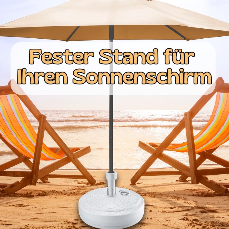 FORTENA Umbrella Stand 39 cm in 2 Colours, White