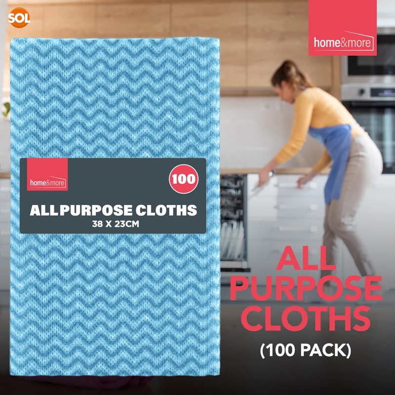 100pk All Purpose Cloths, Disposable Cloths to Clean Surfaces ,