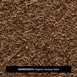 Frontier Co-op Whole Caraway Seed, 1lb Bulk Bag - Warm & Earthy Flavor - Organic Caraway Seeds for Bread, Cooking, Baking & Culinary Dishes, Kosher