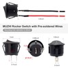 Round Rocker Switch, 6 Pcs Mini Rocker Switch, 12 Volt