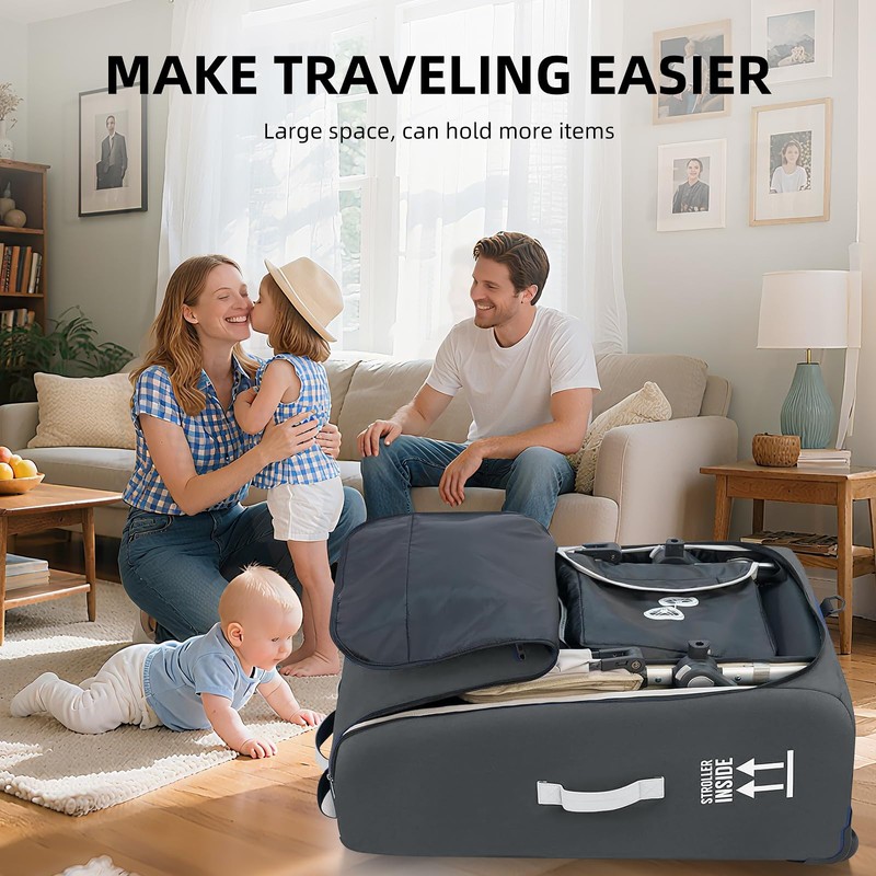 Stroller Bag for Airplane,Travel Bag - Compatible with UPPAbaby Vista/V1