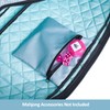 Empty Mahjong Bag(Blue) with A Mahjong Tile Bag And A