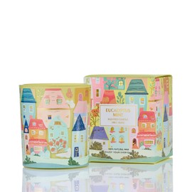 M&SENSE Eucalyptus Mint Candles for Home Scented - 10.2 oz Soy Wax Candles Non Toxic 60 Hours Long Burning Funny Candles for Women Housewarming Gifts for Stress Relief, Meditation, Calm, Yoga