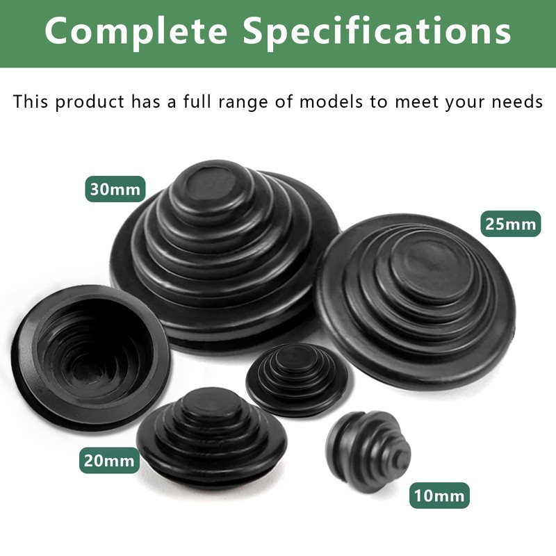 LPZMPZ Pack of 60 Waterproof Cable Grommets Rubber Grommets for