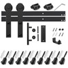 SMARTSTANDARD 12 FT Heavy Duty Sturdy Sliding Barn Door Hardware