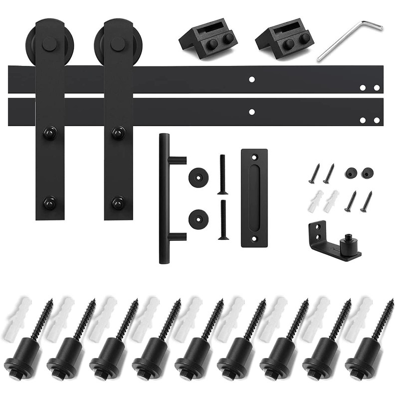 SMARTSTANDARD 12 FT Heavy Duty Sturdy Sliding Barn Door Hardware