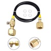 Upgraded CO2 Tank Refill Adaptor Transfer Hose，for large CGA320 CO2