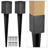 Heavy Duty Metal Fence Post Anchor Ground Spike 31.5''x4''x4'' for