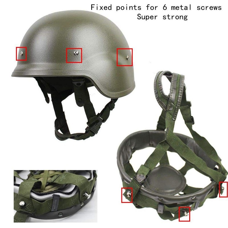 Retention SystemTactical Steel Helmet Chin Strap Lining Suspension System for
