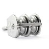 SUPERTOOL Pulley Block, M15 Stainless Steel Double Swivel Pulley Roller