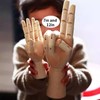 2 Pack 8" Drawing Mannequin,7" Little Hand Model,Artists Wooden Drawing