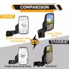 RI UTV Rear View Side Mirrors Door Mounted for Polaris