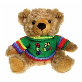 Allied Imports Souvenirs Patrick Teddy Bear with 3 Shamrock Sweaters