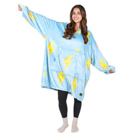 Catalonia Classy Oversized Fleece Hoodie Blanket Warm Large Hooded Blanket Wearable Blanket for Dressing Fluffy Hoodie Blanket with Sleeves and Hood as a Gift Idea for Men and Women