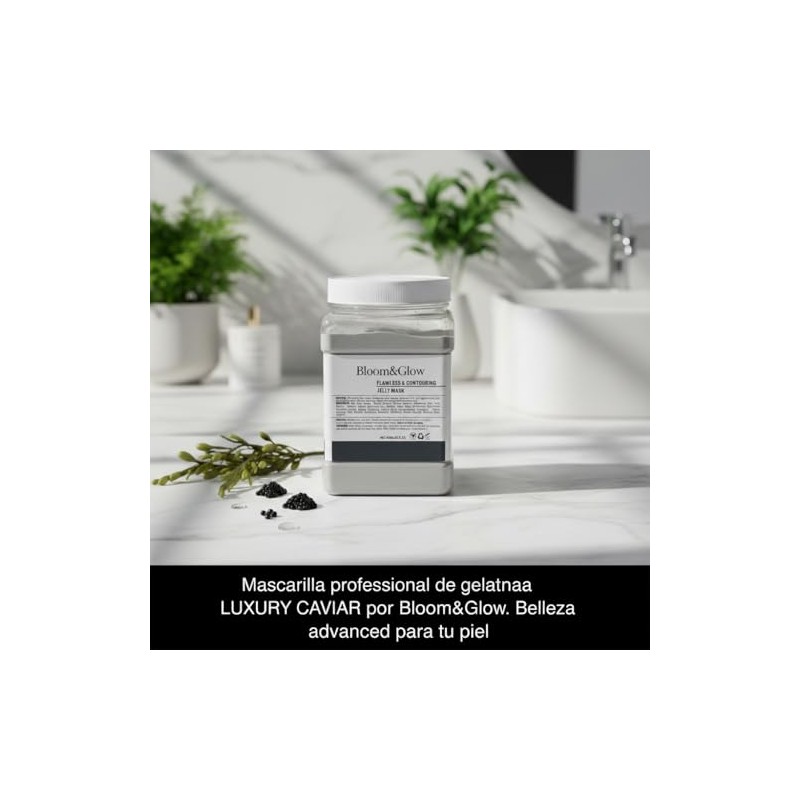Bloom&Glow- Mascarilla profesional de gelatina de Caviar/Luxury Caviar. 650 gramos