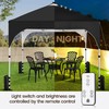 Yaheetech 10x10 Pop-Up Canopy Tent with 17 Solar LED Lights