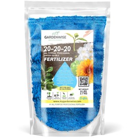 Gardenwise 20-20-20 Water-Soluble Fertilizer – Powder for Liquid Plant Food for Indoor & Outdoor Plants, Orchids, Vegetables, Lawns, Flowers – 20 20 20 Fertilizer 3 Quarts (6 lbs)