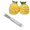 Honbay 2PCS Stainless Steel V Shape Pineapple Eye Peeler Remover