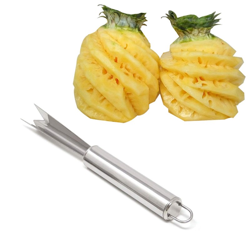 Honbay 2PCS Stainless Steel V Shape Pineapple Eye Peeler Remover