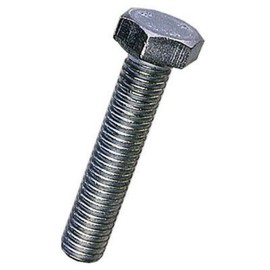 Merriway BH02764 (4 Pcs) Steel Hex Head Bolts with Nuts, M5 x 75mm Bright Zinc Plated - Pack of 4 Pieces