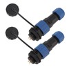 2Pcs SD16 IP68 Waterproof Aviation Connector SD16 Female Plug Male