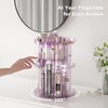 Rotating Makeup Organizer for Vanity, DIY Adjustable Tray Spinning Skincare