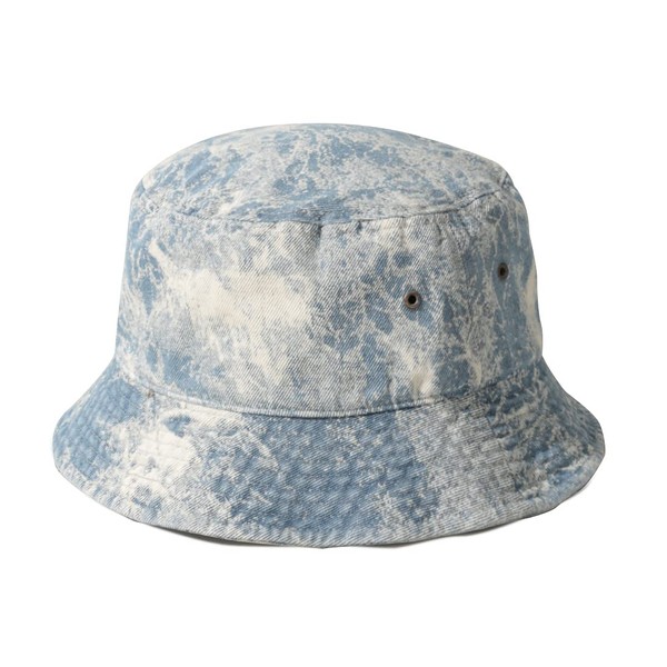 MIRMARU Sombrero clásico 100% de lona de algodón vaquero, sombrero casual para pesca al aire última intervensión, senderismo, safari, boonie, Tinte azul claro, Small-Medium