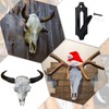 4 Pcs European Mount Skull Hanger Deer Skull Hooks Mount