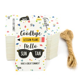 End of School Gift Tags – 30-Pack Summer Tags with String, Teacher & Student Appreciation for Last Day Gift Bags, Happy Summer Labels (Have a Great Summer)