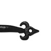 Manor Black Cast Iron Pull Handle, 150mm, Fleur-de-LYS Design, 2
