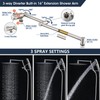PDPBath All Metal Rain Shower Head with Handheld Spray Combo,