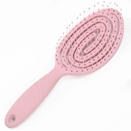 SRCLO Hair Brush without Pulling for Women, Men & Children, Detangling Brush Also for Curls and Long Hair, Unique Professional Detangler Brush with Spiral Spring