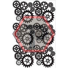 Tactical Penguin Steampunk 3 Stencil for cerakote, gunkote, duracoat Avery Paint mask Sticky Back Vinyl