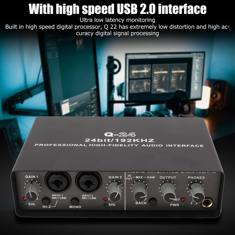 USB Live Sound Card Digital Mixing Live Computer Recording USB