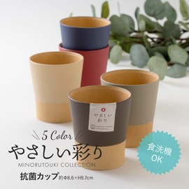 Kanoh Gentle Coloring Antibacterial Cup, Akane