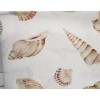 Benson Mills Printed Fabric Tablecloth 60"x84" Oval (6-8 people) SEALIFE,SEASHELS,SEASIDE,BM