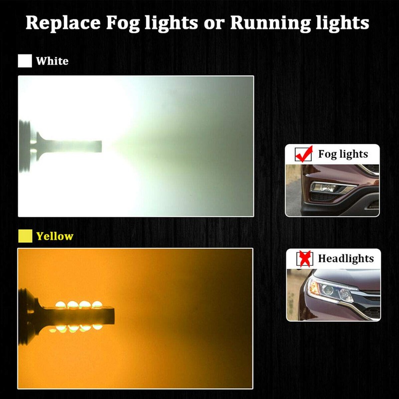 SOCAL-LED LIGHTING 2x LED Fog Light Bulb for Powersports Advanced