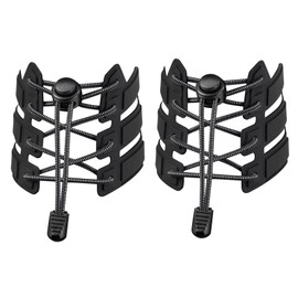 Adjustable Elastic No-Tie Shoelaces (2 Pairs + 4 Accessories) - Perfect for Kids and Adults, Easy to Use, Comfortable Fit for All Shoe Types - Ideal for Sports & Everyday Wear