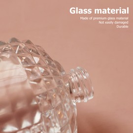 Gold Glass Perfume Atomizer Bottle, 2pcs 50ml Refillable Empty Clear Glass Spray Bottles for Travel, Refillable Perfume Bottles Fine Mist Spray Empty Perfume Bottles