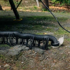 Camco 20-Foot Camper/RV Sewer Hose | Designed to Work with Trailer Sewer Fittings, Threaded Fittings, and Slip Fittings | 3-Inch Diameter Opening (39611)