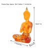 Transparent Sitting Buddha Statue Resin Buddha Figurine Sculpture Home Office