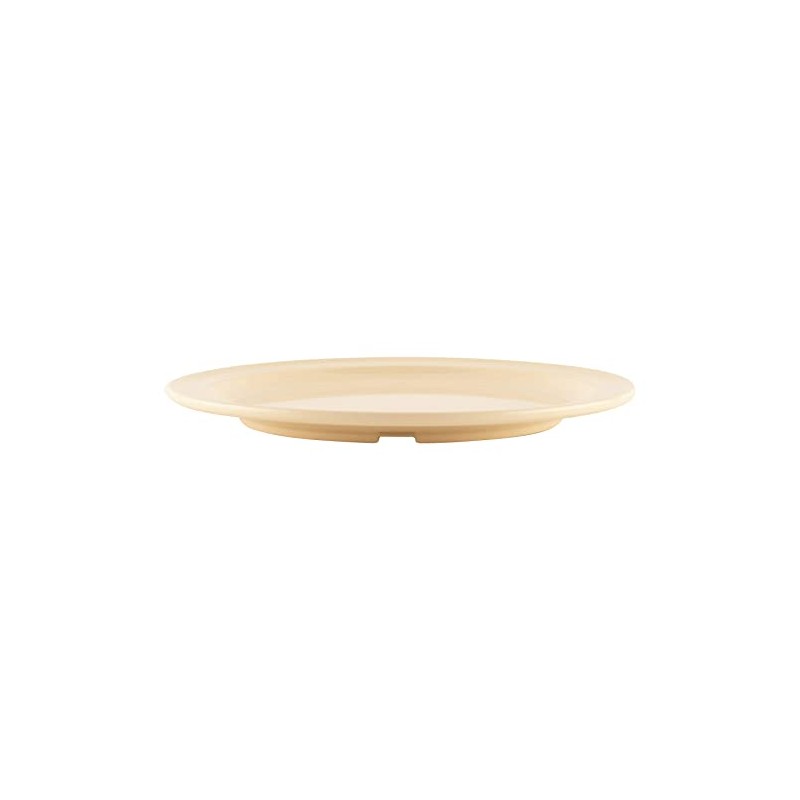 GET DP-509-T Melamine Round Dinner Plates, 9", Tan (Set of