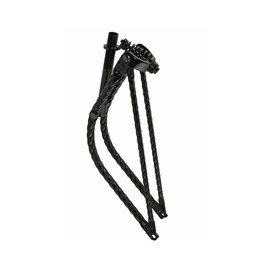 Lowrider 26 Bent Square Twisted Spring Fork 1 Inch Black.