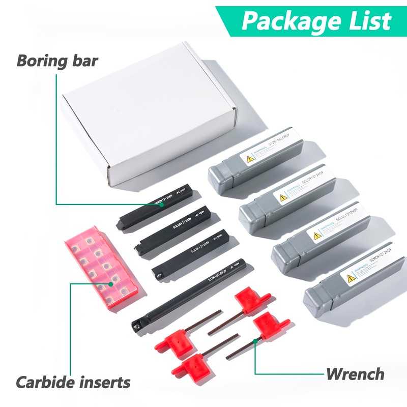 12mm Shank Carbide Lathe Turning Tools Metal 4 Lathe Tool