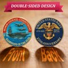 Navy 250th Anniversary Coin US 250th Commemorative Double-Sided Challenge Coin