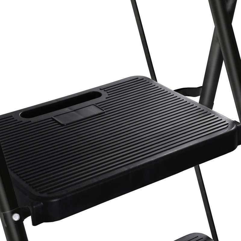 SEGAWE 3 Step Ladders Folding Step Stool Anti-Slip Pedals Compact