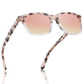 CARFIA Acetate Polarized Sunglasses for Women Small Face - AntiGlare UV400 Protection CA5354