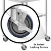 KUTLER 4-Inch Caster Wheel Set for Commercial Kitchen Prep Work